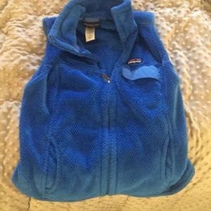 Patagonia fleece vest.  Royal Blue